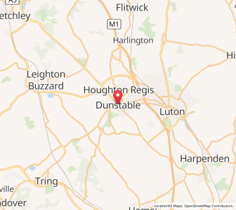 Map of Dunstable, EnglandEngland