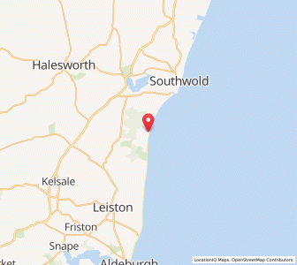 Map of Dunwich, EnglandEngland
