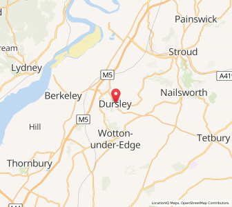 Map of Dursley, EnglandEngland