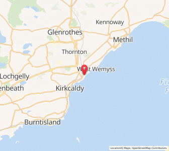 Map of Dysart, ScotlandScotland