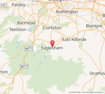 Map of Eaglesham, ScotlandScotland
