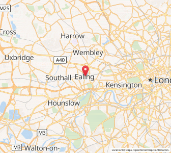 Map of Ealing, EnglandEngland