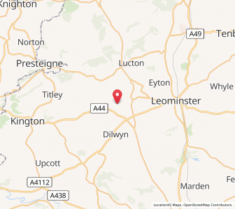 Map of Eardisland, EnglandEngland