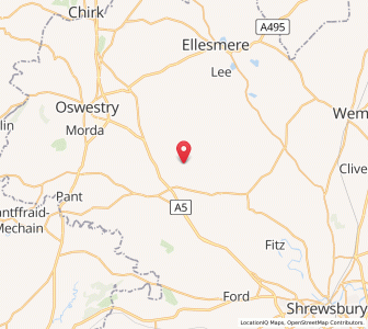 Map of Eardiston, EnglandEngland