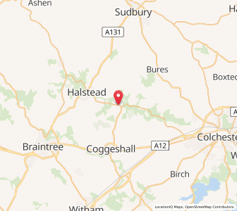 Map of Earls Colne, EnglandEngland