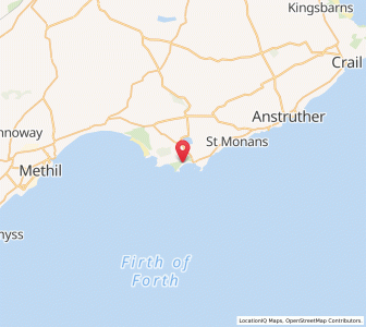 Map of Earlsferry, ScotlandScotland