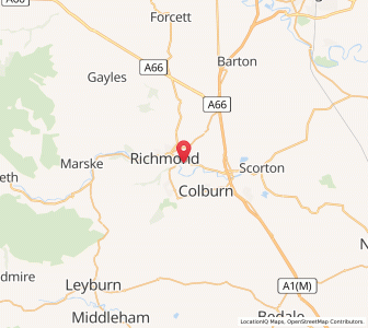 Map of Easby, EnglandEngland