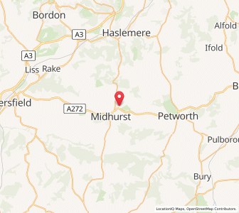 Map of Easebourne, EnglandEngland