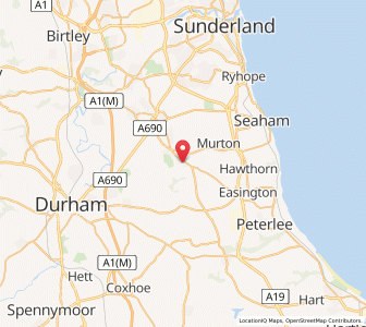 Map of Easington Lane, EnglandEngland