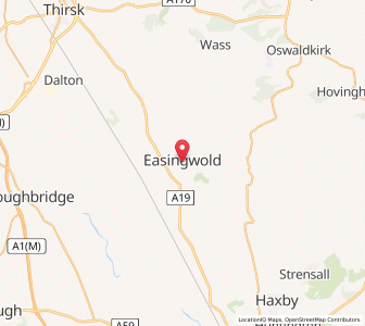 Map of Easingwold, EnglandEngland