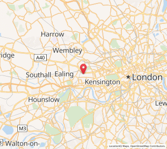 Map of East Acton, EnglandEngland