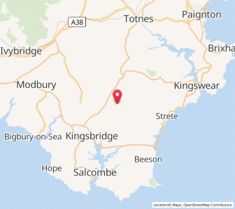Map of East Allington, EnglandEngland