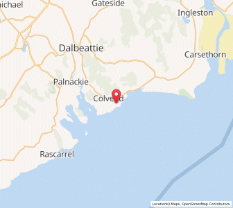 Map of East Barcloy, ScotlandScotland