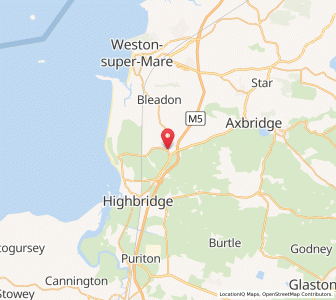 Map of East Brent, EnglandEngland