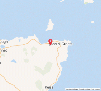 Map of East Canisbay, ScotlandScotland