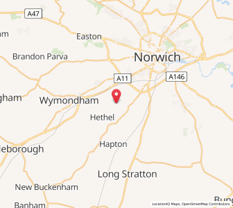 Map of East Carleton, EnglandEngland