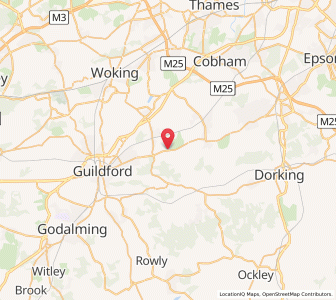 Map of East Clandon, EnglandEngland