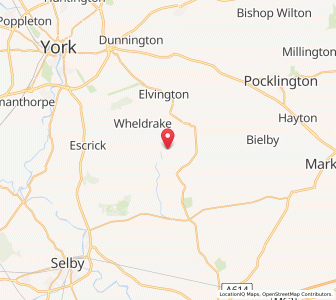 Map of East Cottingwith, EnglandEngland