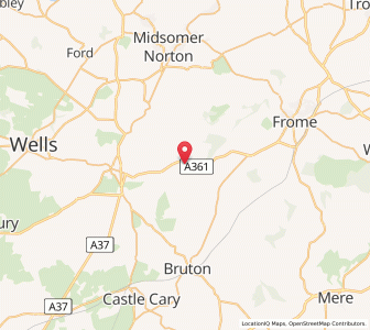 Map of East Cranmore, EnglandEngland