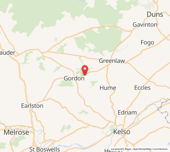 Map of East Gordon, ScotlandScotland