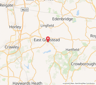 Map of East Grinstead, EnglandEngland