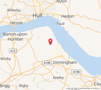 Map of East Halton, EnglandEngland
