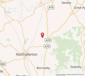 Map of East Harlsey, EnglandEngland