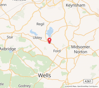 Map of East Harptree, EnglandEngland