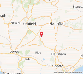 Map of East Hoathly, EnglandEngland