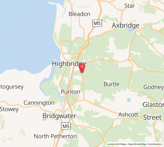 Map of East Huntspill, EnglandEngland