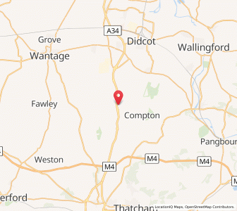 Map of East Ilsley, EnglandEngland