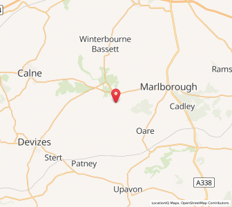Map of East Kennet, EnglandEngland