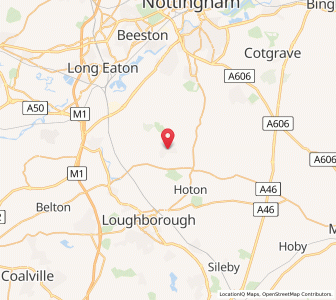 Map of East Leake, EnglandEngland