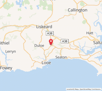 Map of East Looe, EnglandEngland