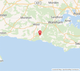 Map of East Lulworth, EnglandEngland
