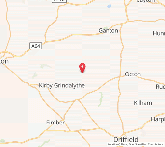 Map of East Lutton, EnglandEngland