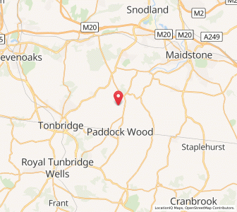 Map of East Peckham, EnglandEngland