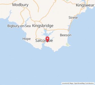 Map of East Portlemouth, EnglandEngland