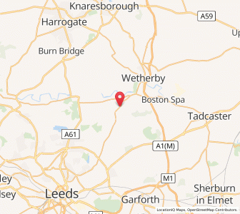 Map of East Rigton, EnglandEngland