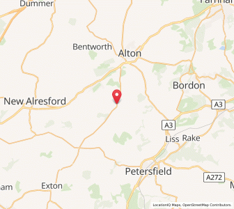Map of East Tisted, EnglandEngland