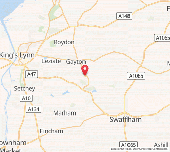Map of East Walton, EnglandEngland