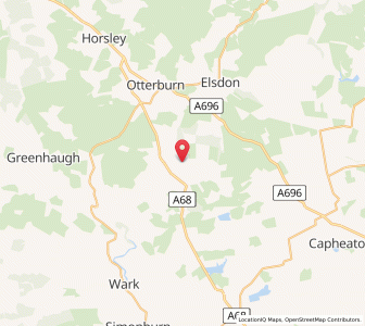 Map of East Woodburn, EnglandEngland