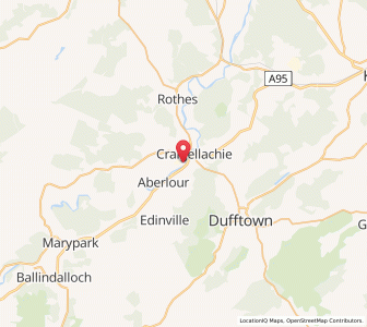 Map of Easter Elchies, ScotlandScotland