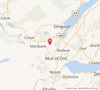 Map of Easter Urray, ScotlandScotland