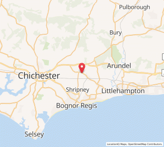 Map of Eastergate, EnglandEngland