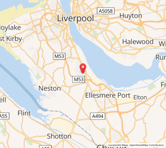 Map of Eastham, EnglandEngland