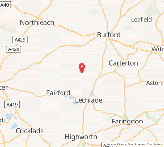 Map of Eastleach Martin, EnglandEngland