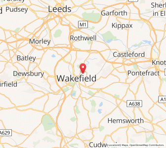 Map of Eastmoor, EnglandEngland