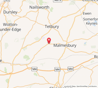 Map of Easton Grey, EnglandEngland