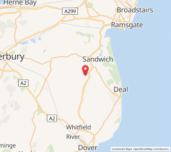 Map of Eastry, EnglandEngland